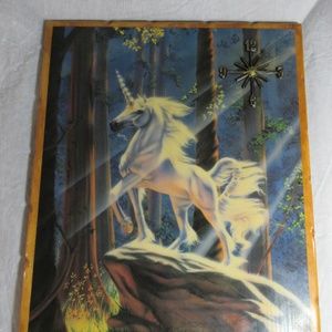 Vintage Unicorn Clock